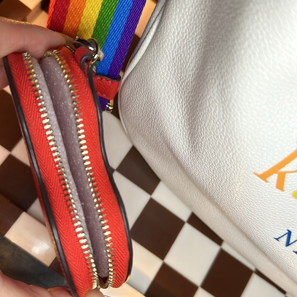 NWOT Limited Edition Kate Spade Rainbow Leather Crossbody - Picture 6 of 8